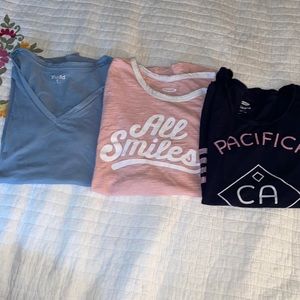 THREE t-shirts
